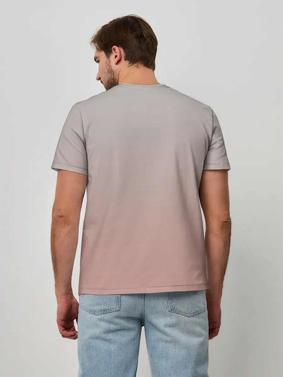 Мужская базовая футболка / малышка спит ушки котики