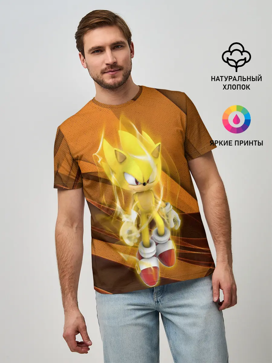 Мужская базовая футболка / Sonic