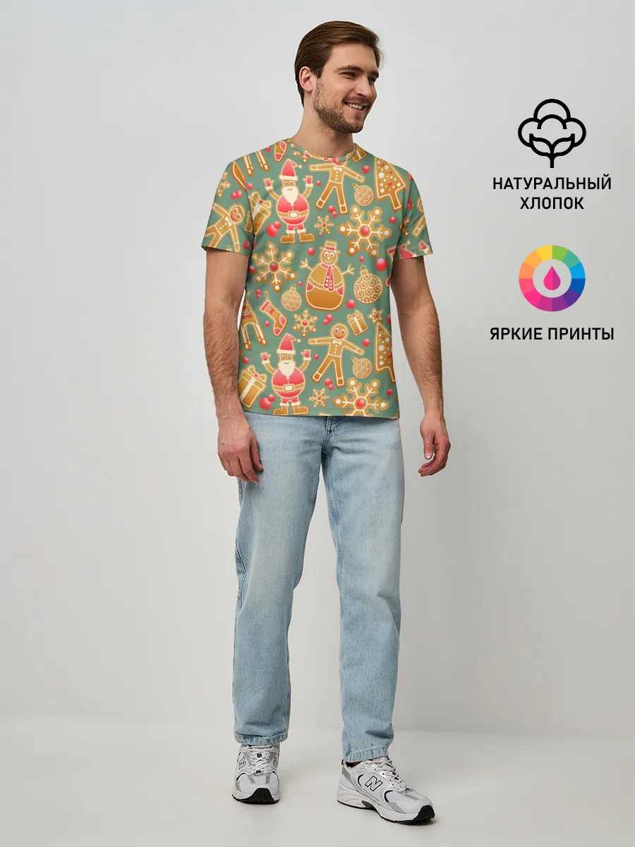 Мужская базовая футболка / Новый год 2021