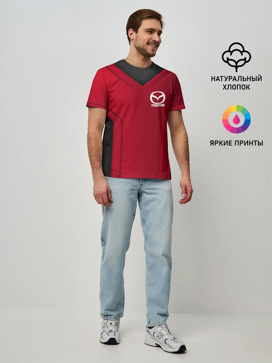 Мужская базовая футболка / mazda sport