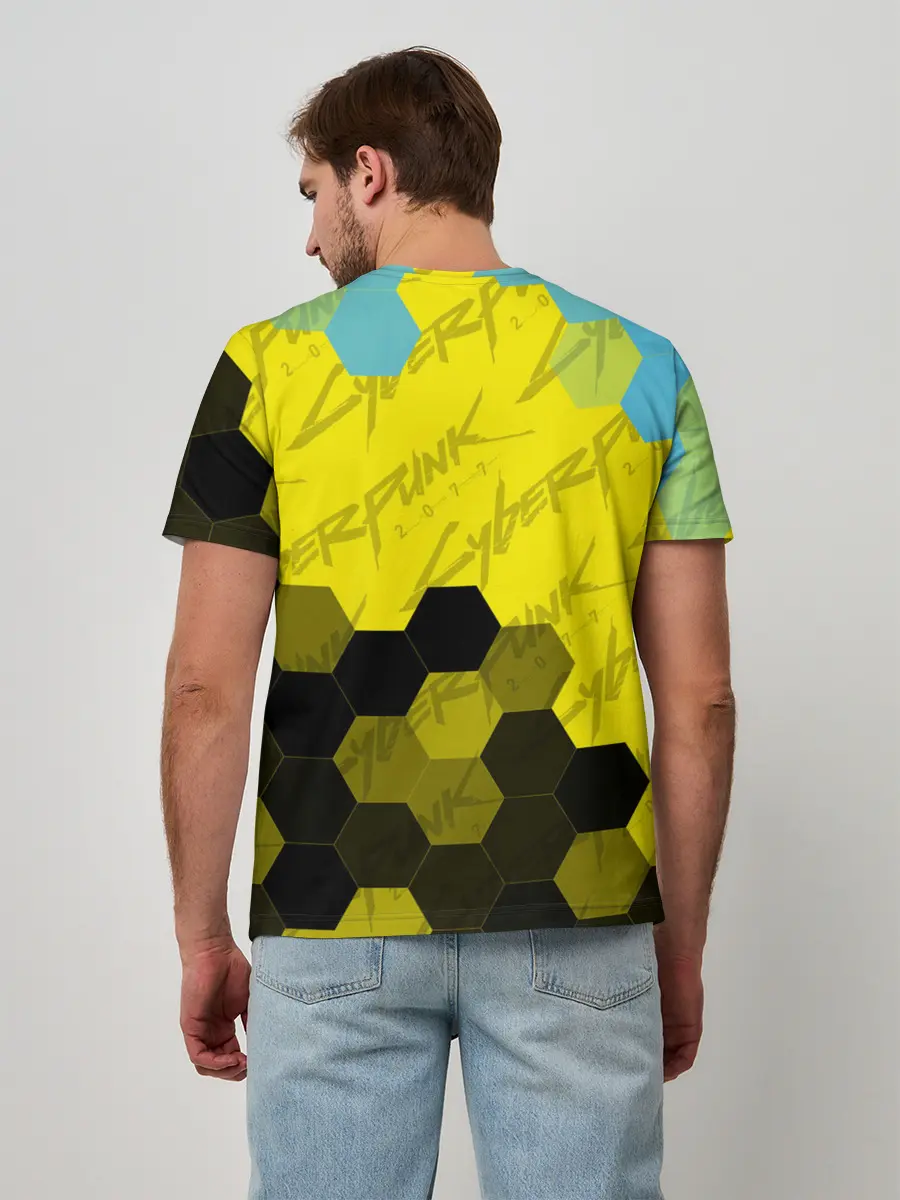 Мужская базовая футболка / CYBERPUNK 2077 / Киберпанк