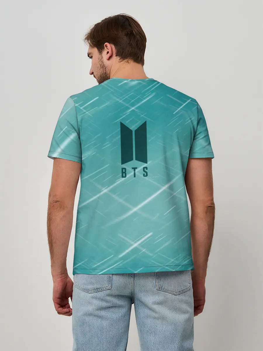 Мужская базовая футболка / BTS