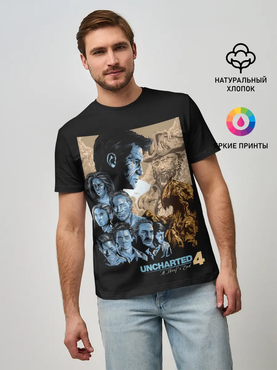 Мужская базовая футболка / Команда Анчартед