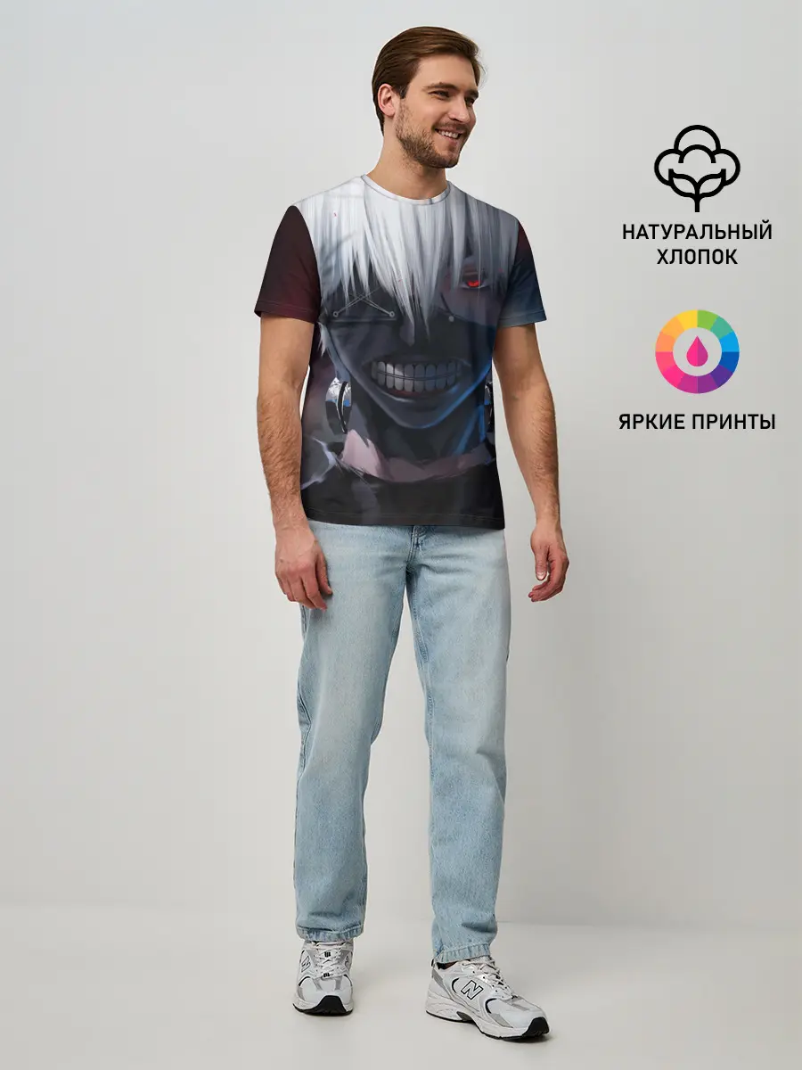 Мужская базовая футболка / TOKYO GHOUL | ТОКИЙСКИЙ ГУЛЬ