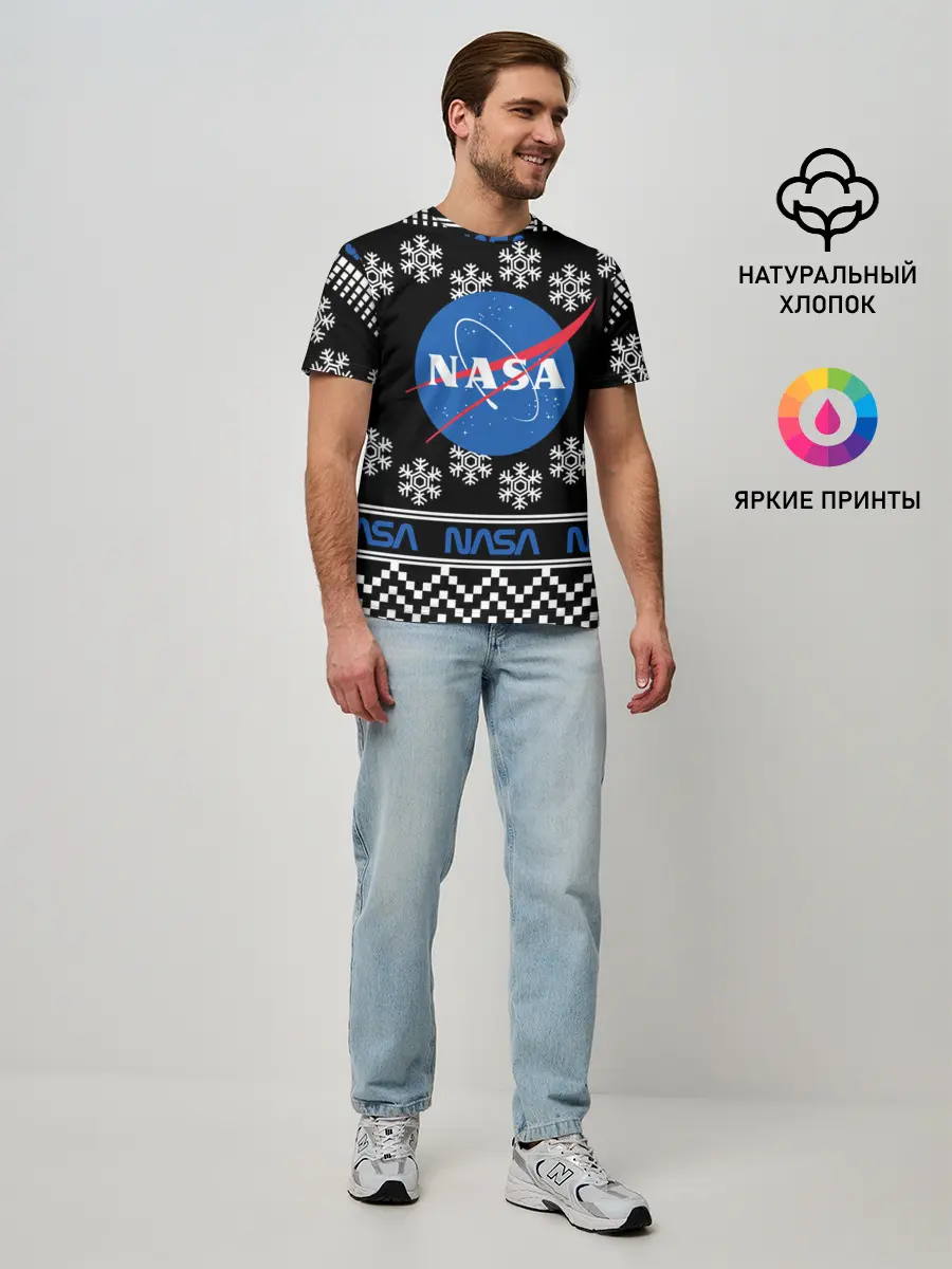 Мужская базовая футболка / НАСА