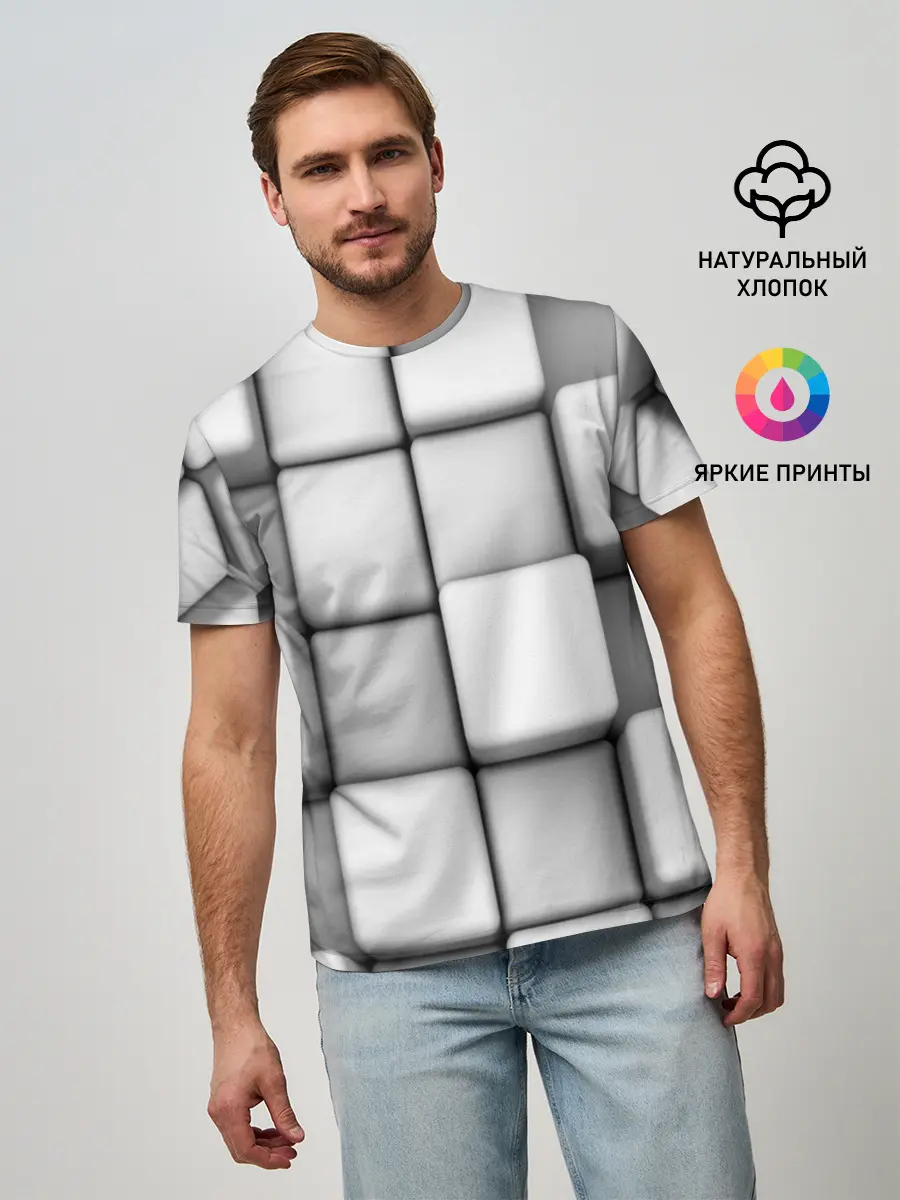 Мужская базовая футболка / ТЕКСТУРА