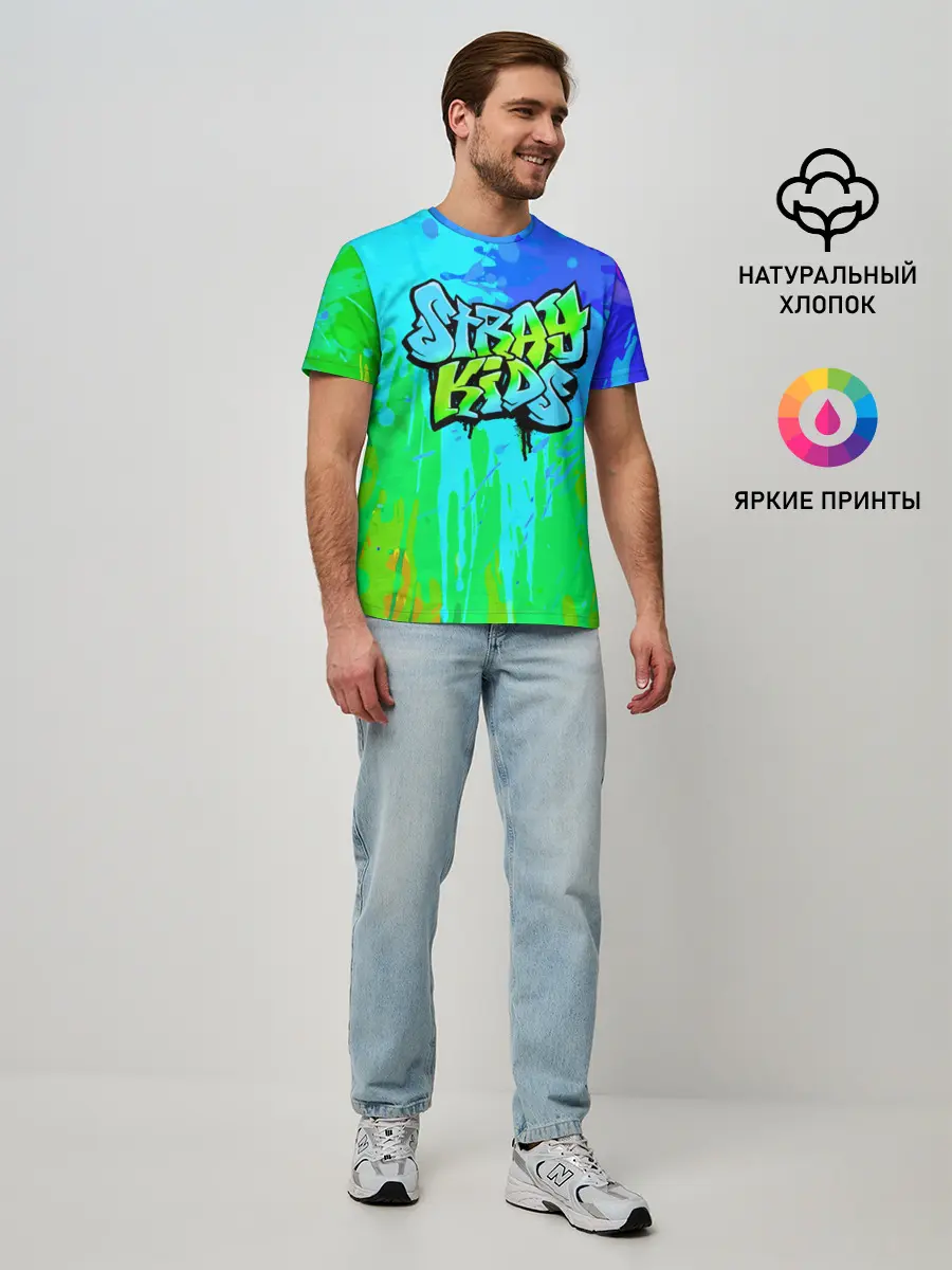 Мужская базовая футболка / Stray Kids