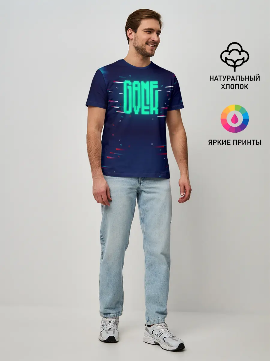 Мужская базовая футболка / Game Over