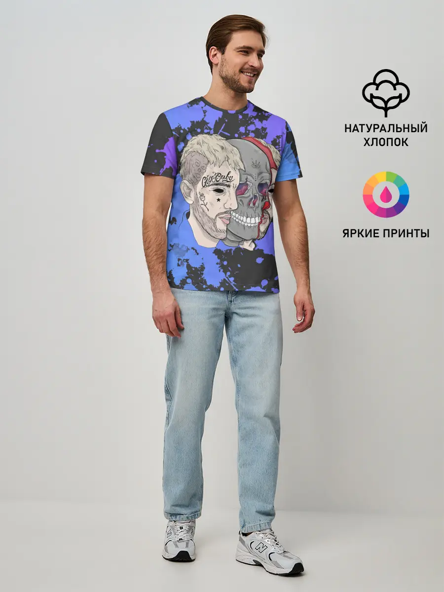 Мужская базовая футболка / Lil Scull