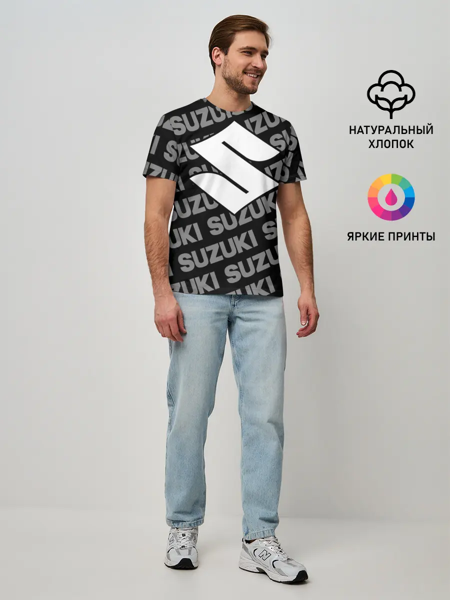 Мужская базовая футболка / SUZUKI