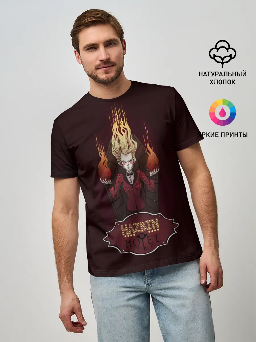 Мужская базовая футболка / Горящая Чарли