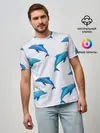 Мужская базовая футболка / Рай для дельфина