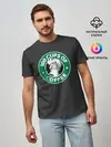 Мужская базовая футболка / 100 cups of coffee