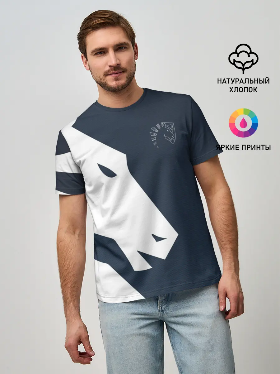 Мужская базовая футболка / cs:go - Liquid team