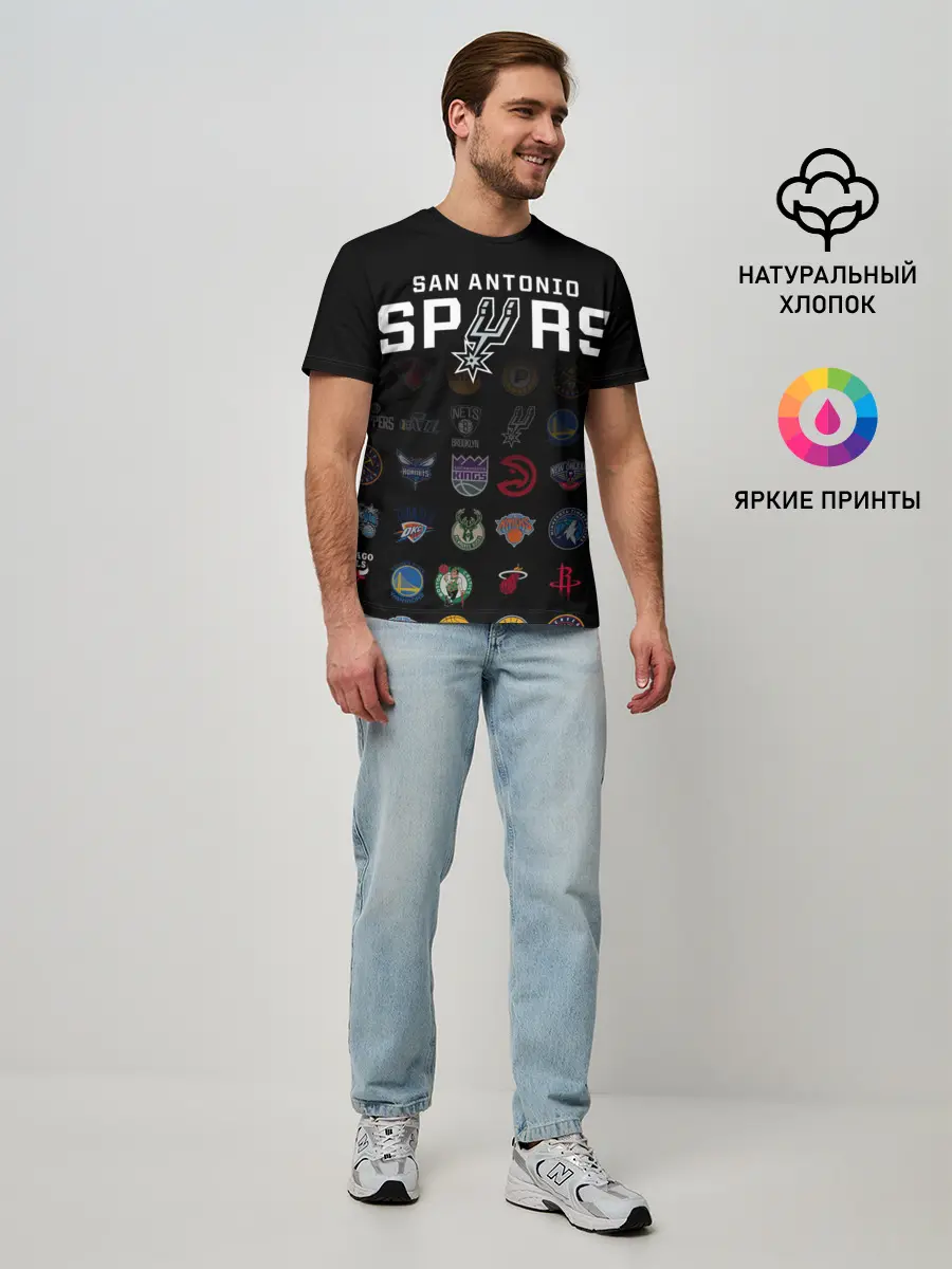 Мужская базовая футболка / San Antonio Spurs