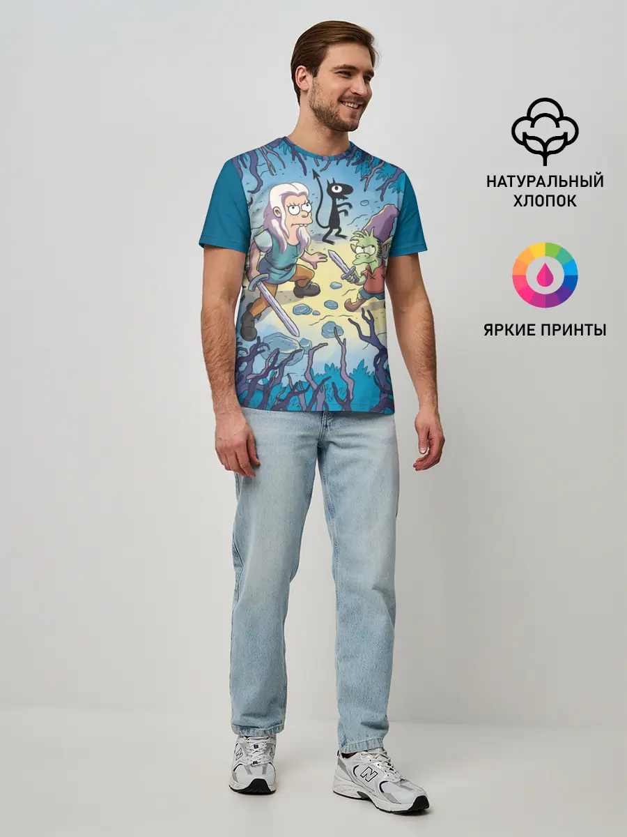 Мужская базовая футболка / Disenchantment