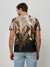 Мужская базовая футболка / Бежево-коричневая мозаика