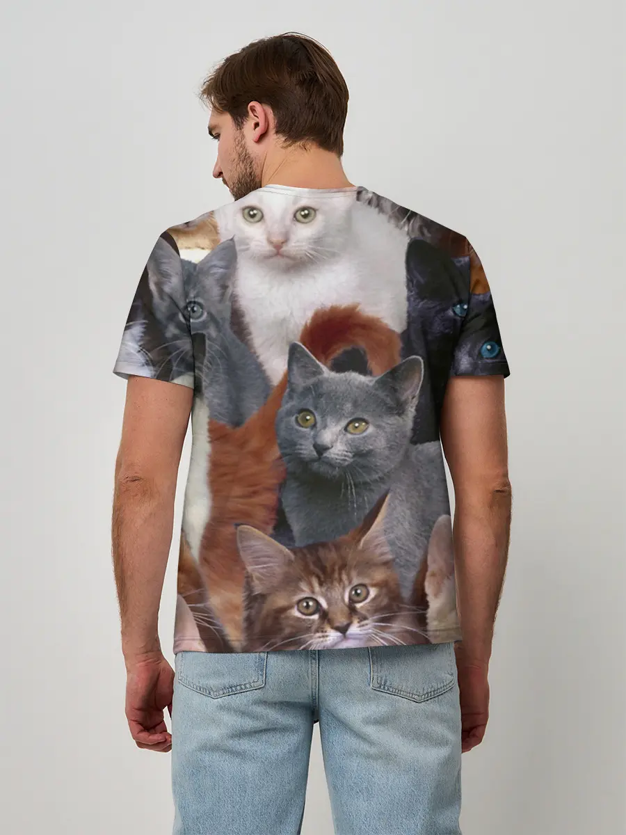 Мужская базовая футболка / КОТЯТКИ