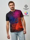 Мужская базовая футболка / Брызги краски