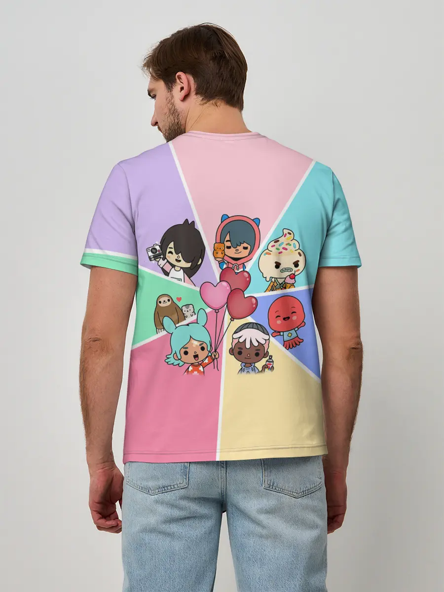 Мужская базовая футболка / TOCA BOCA WORLD HEROES / ТОКА БОКА