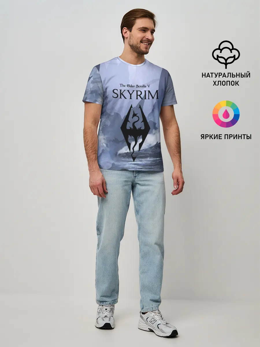 Мужская базовая футболка / THE ELDER SCROLLS 5 SKYRIM