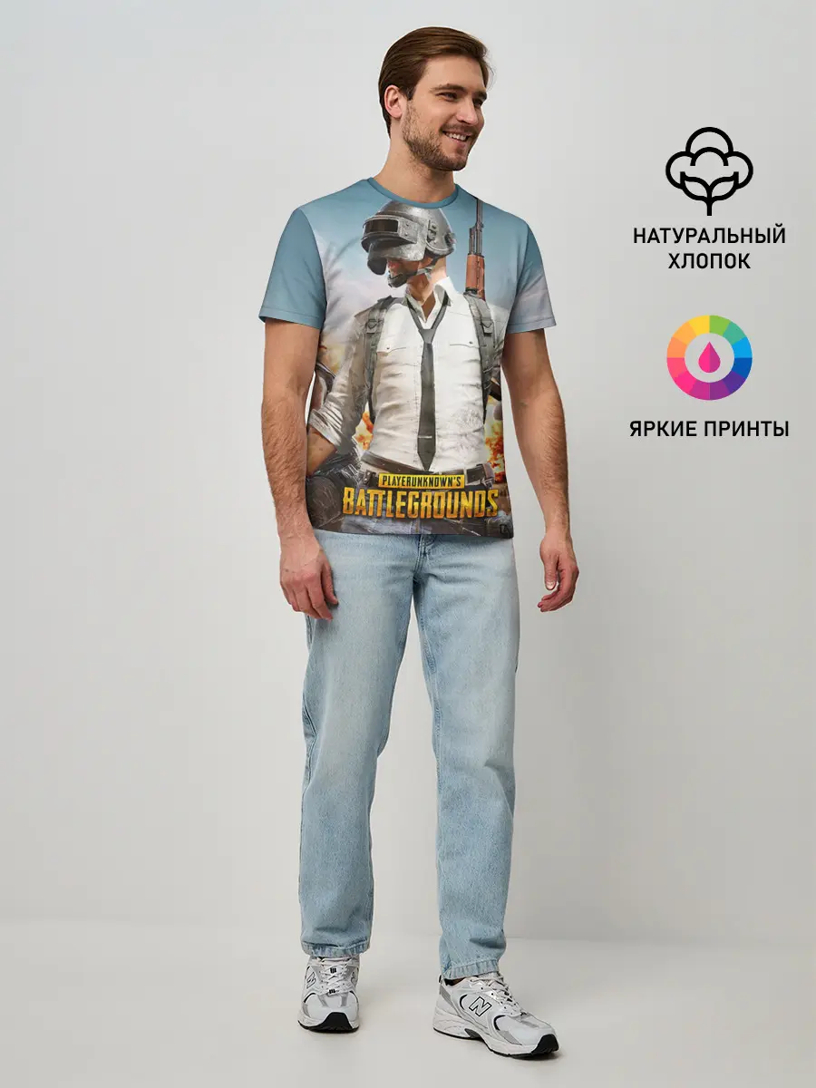 Мужская базовая футболка / PUBG