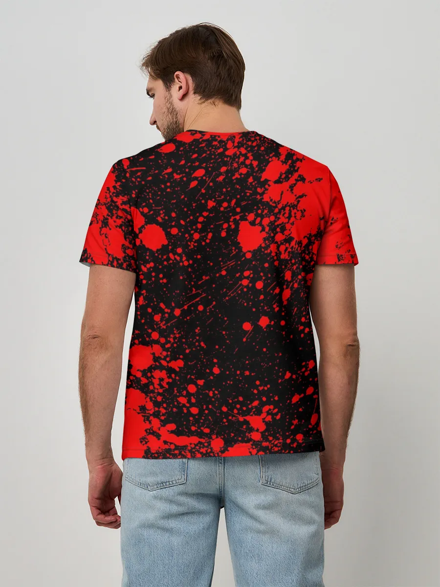 Мужская базовая футболка / MONOKUMA / МОНОКУМА BLOOD
