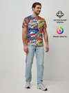 Мужская базовая футболка / Pop art pattern