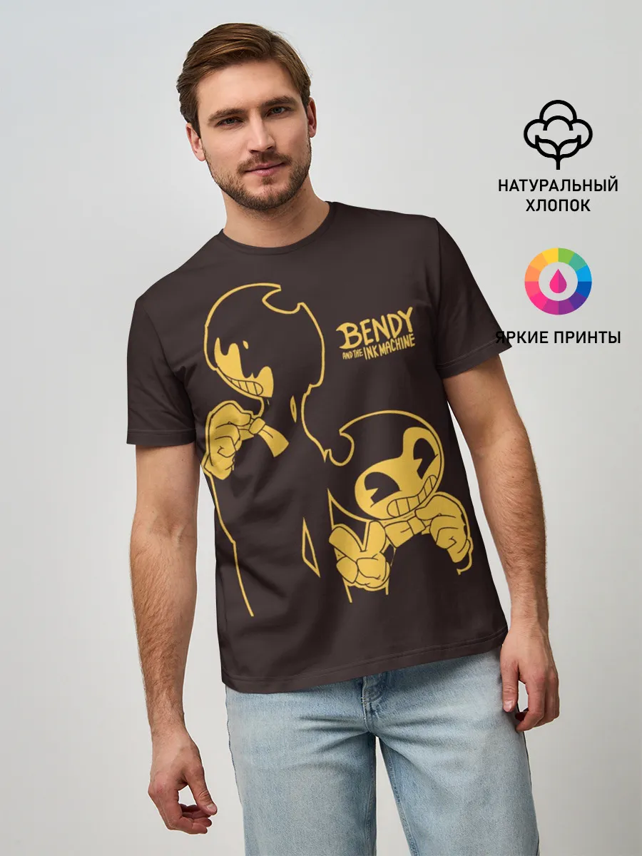 Мужская базовая футболка / Bendy and the ink machine