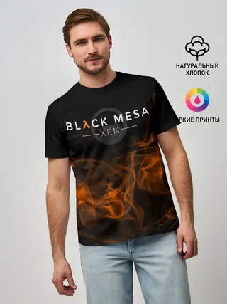 Мужская базовая футболка / HALF-LIFE - Black Mesa: XEN