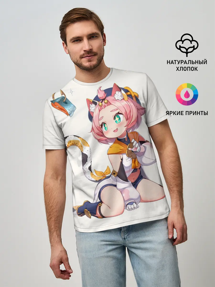 Мужская базовая футболка / Diona Katzlein Cocktail