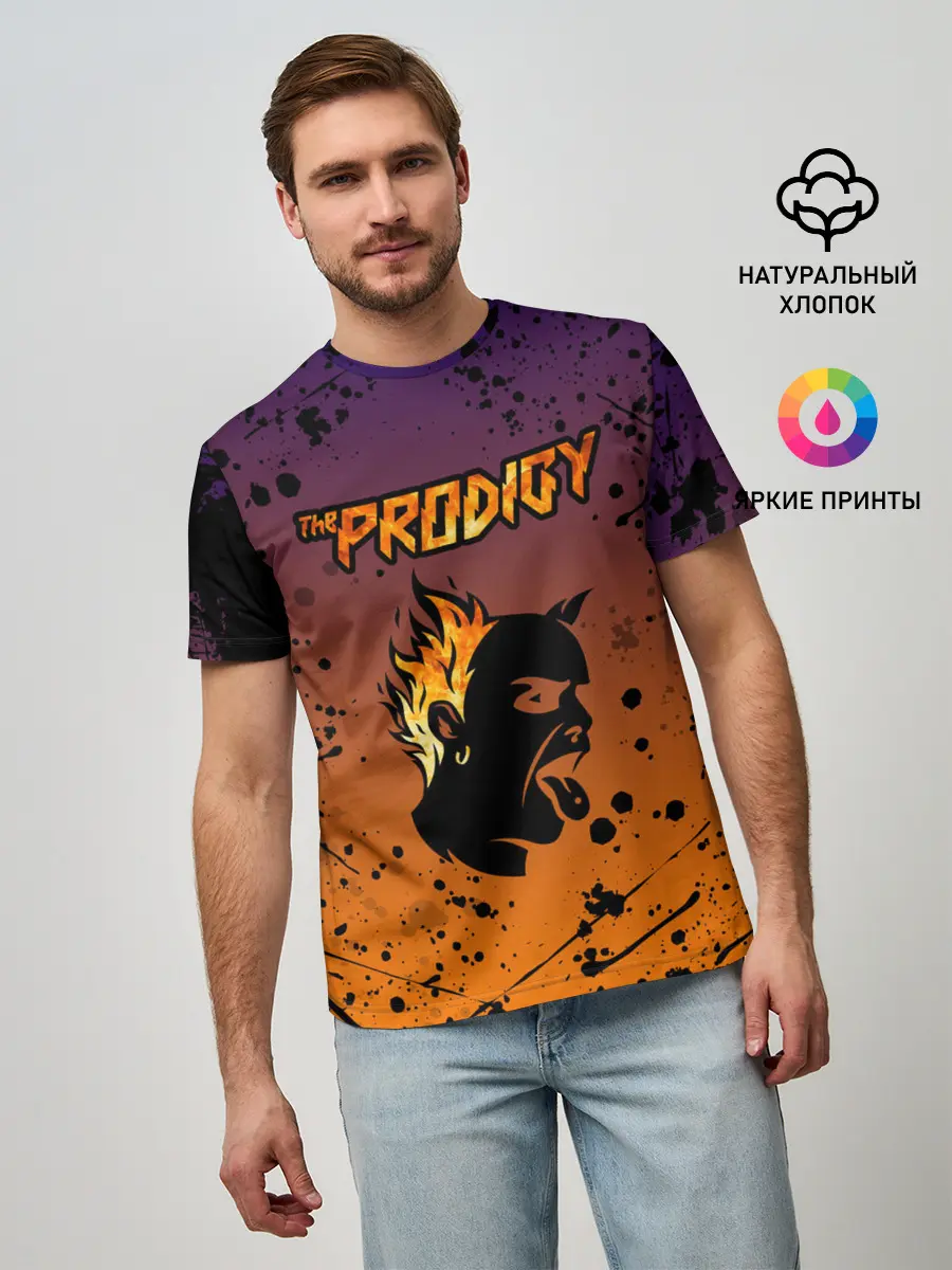 Мужская базовая футболка / THE PRODIGY | ПРОДИДЖИ
