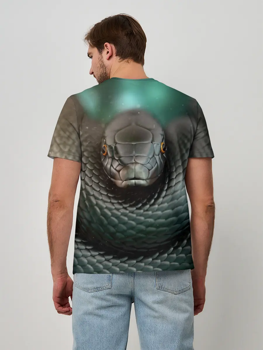 Мужская базовая футболка / Чёрная мамба