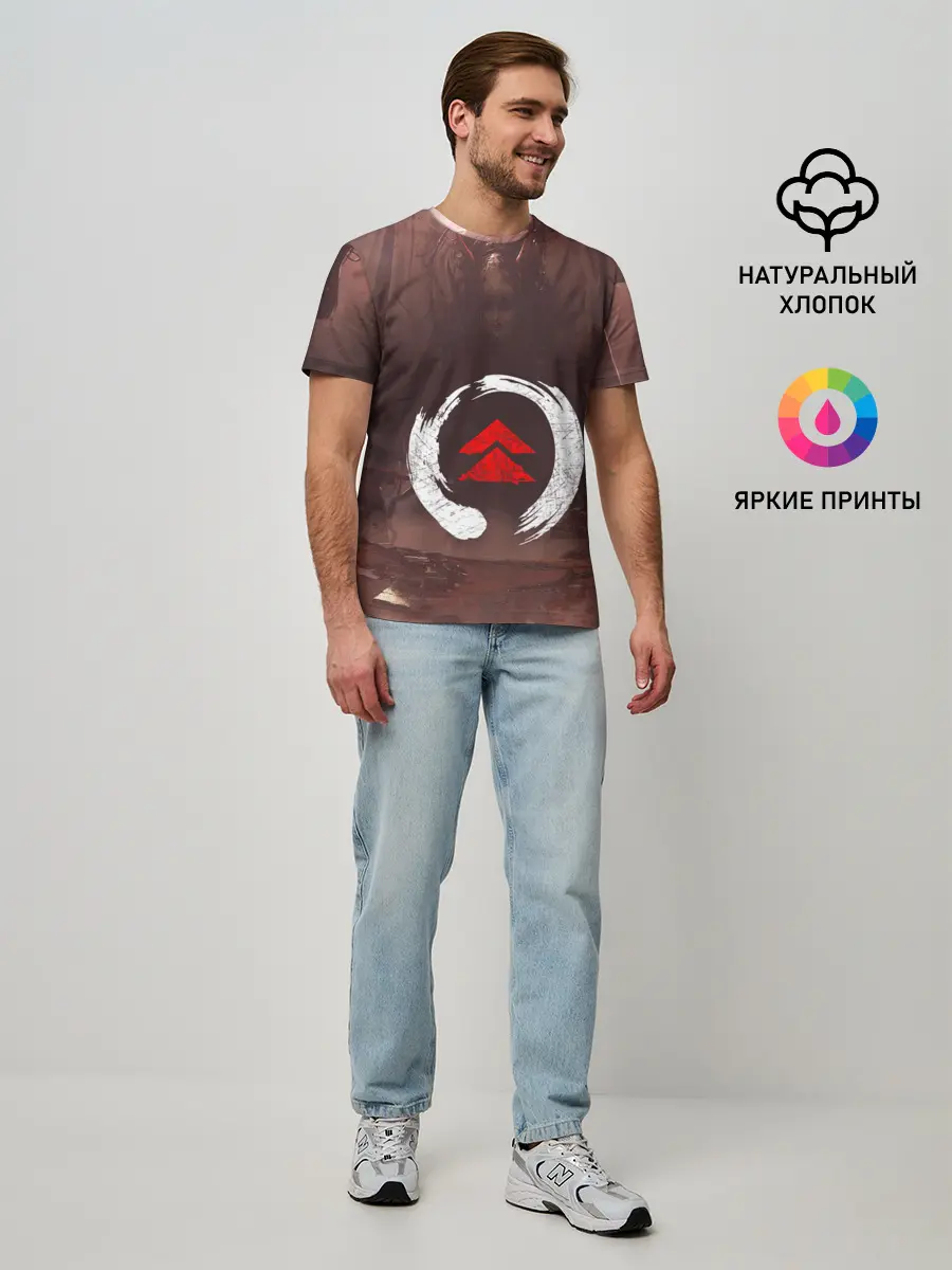 Мужская базовая футболка / Demon Tsushima | Демон