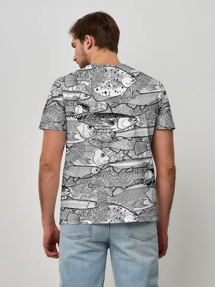 Мужская базовая футболка / Рыбы