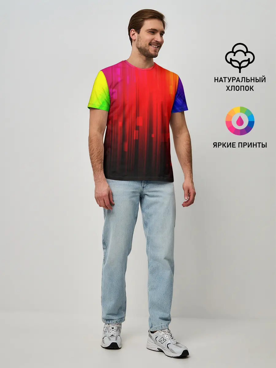 Мужская базовая футболка / АБСТРАКТНЫЕ КРАСКИ