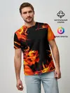 Мужская базовая футболка / ОГОНЬ | FIRE
