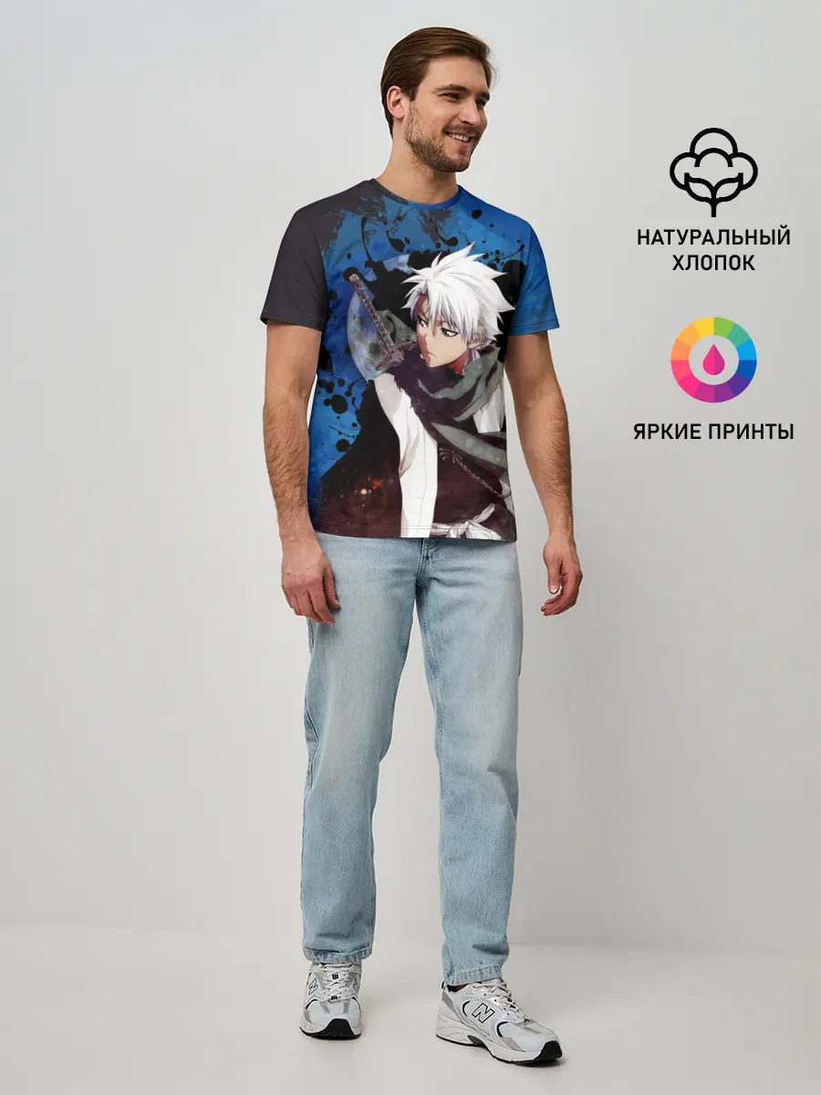 Мужская базовая футболка / Тосиро Хицугая. Блич