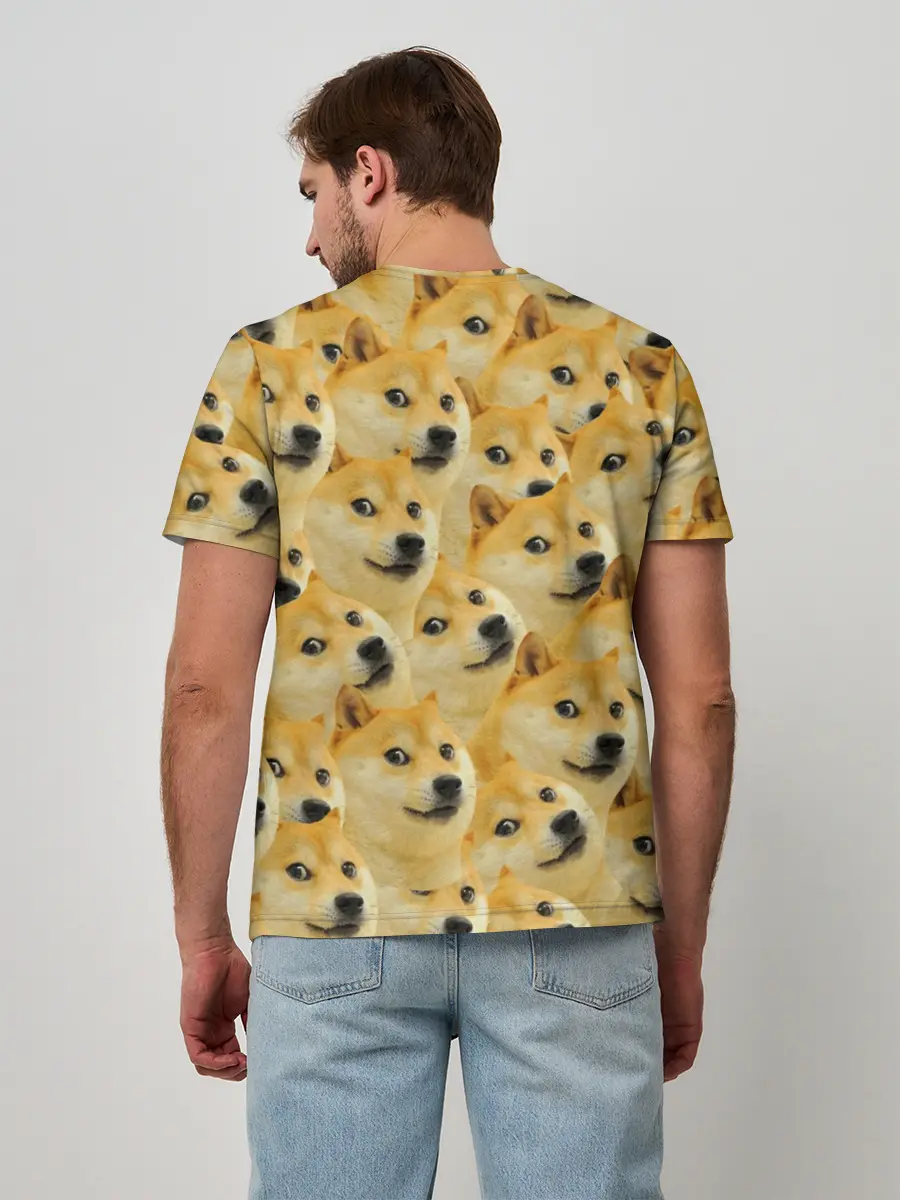 Мужская базовая футболка / Doge