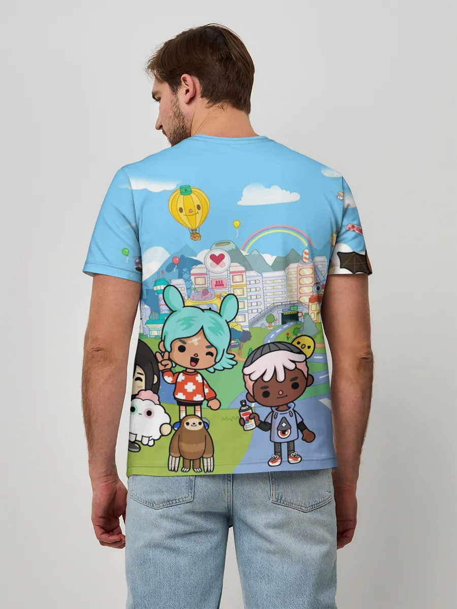 Мужская базовая футболка / Toca Boca | Тока бока Рита, Зик, Нари, Леон