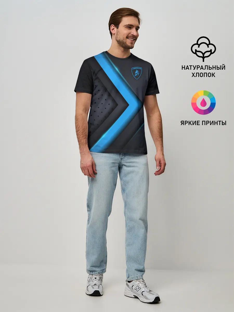 Мужская базовая футболка / Lamborghini