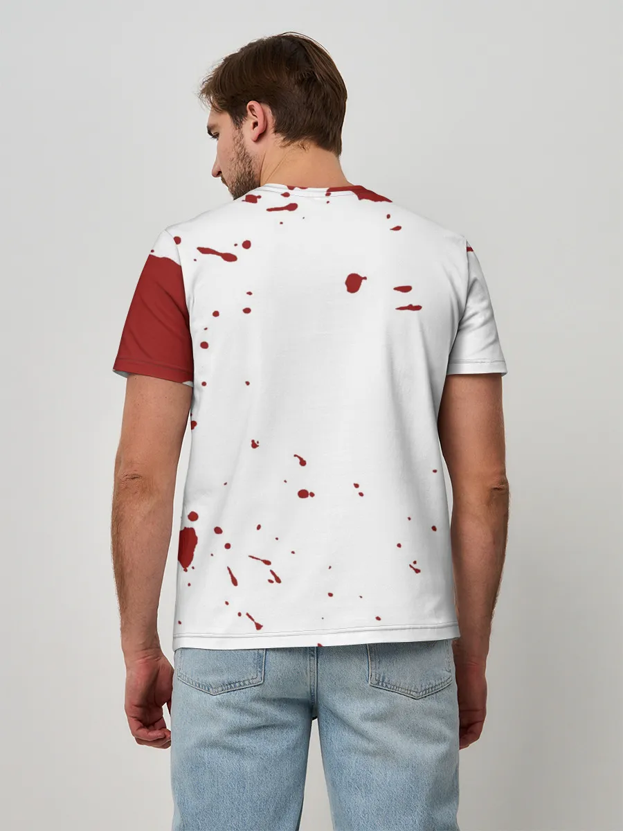 Мужская базовая футболка / blood have a killer day Dexter