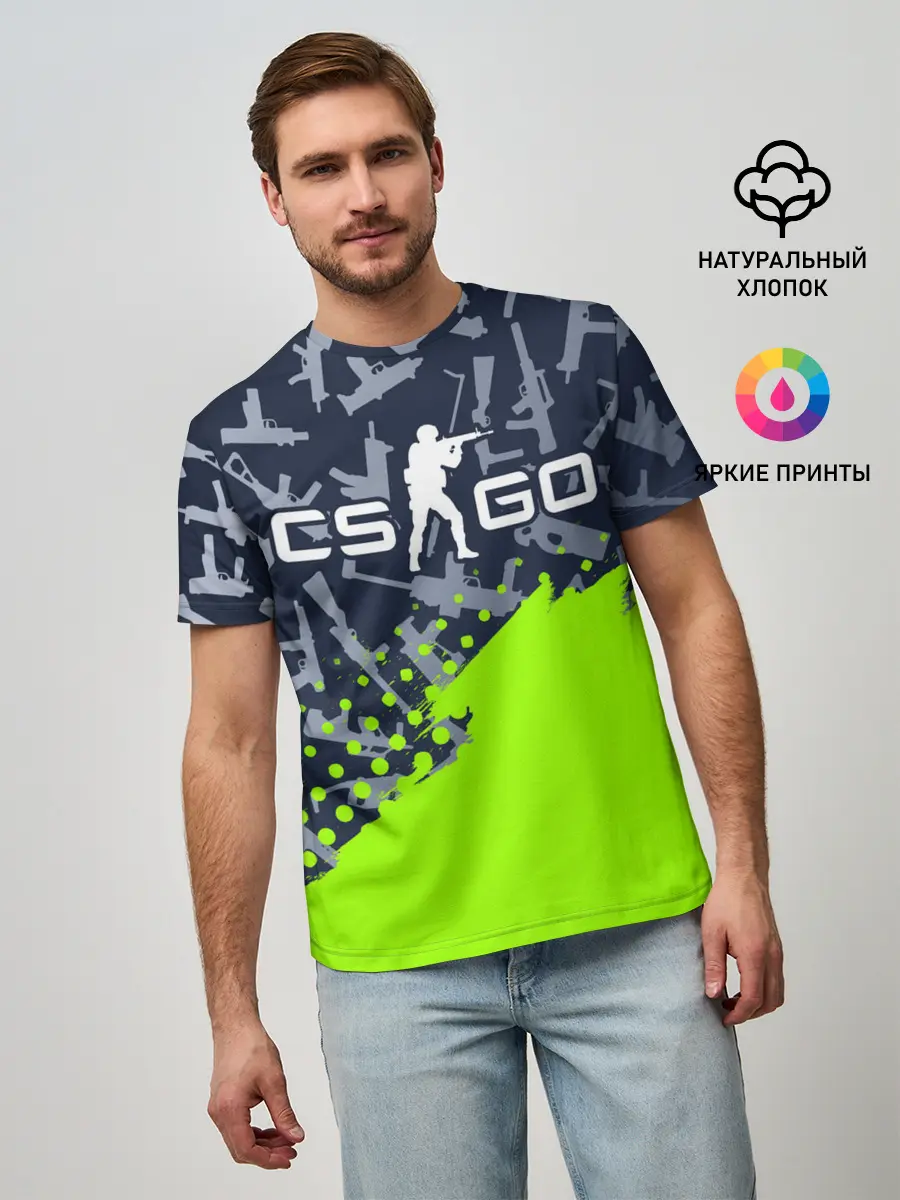 Мужская базовая футболка / CS GO | КС ГО