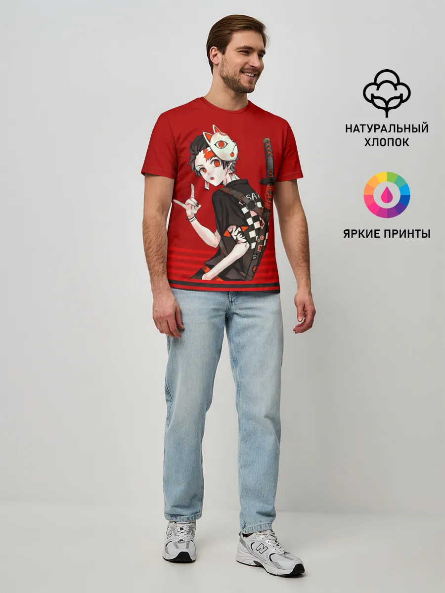 Мужская базовая футболка / Kimetsu no Yaiba