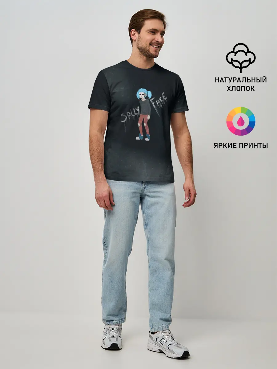 Мужская базовая футболка / Sally Face