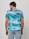 Мужская базовая футболка / Вода волны пена море