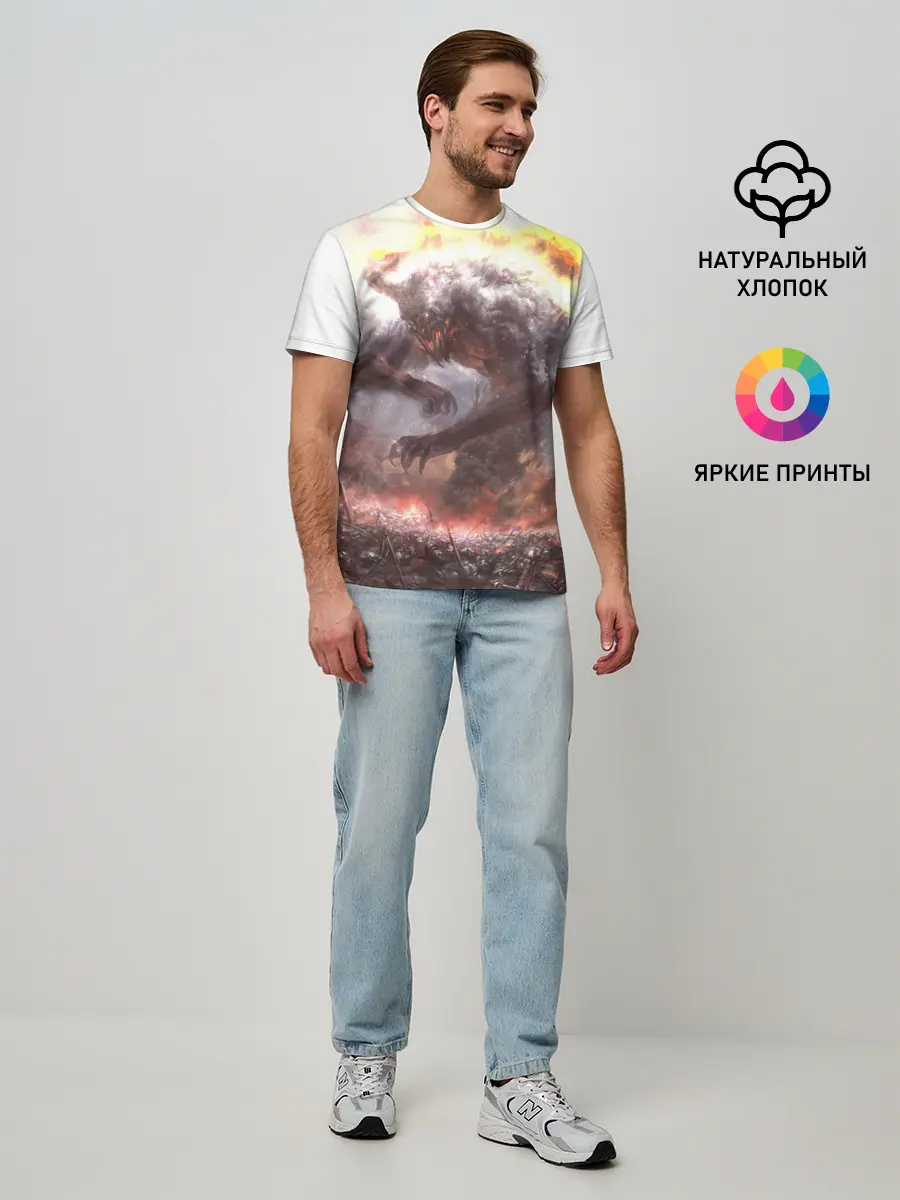 Мужская базовая футболка / Демон Войны | The Demon of War