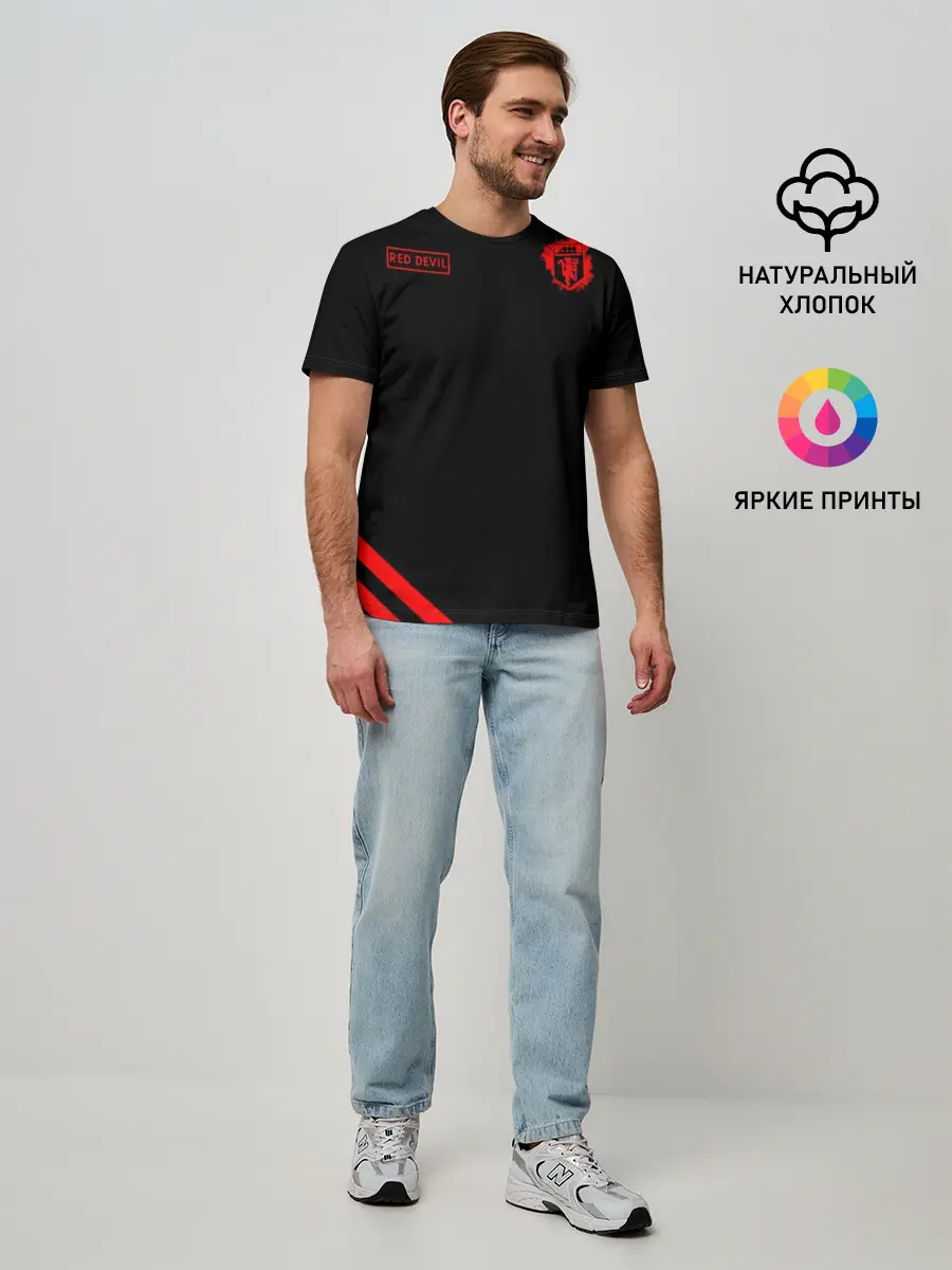 Мужская базовая футболка / Манчестер Юнайтед Red Devil