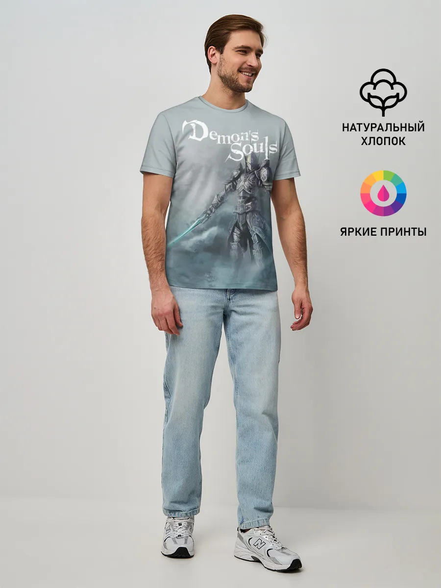 Мужская базовая футболка / Demons souls