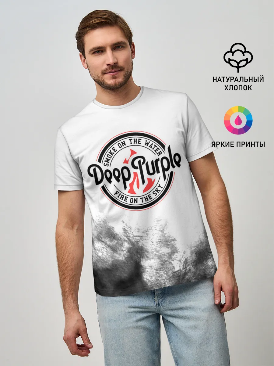 Мужская базовая футболка / Deep Purple